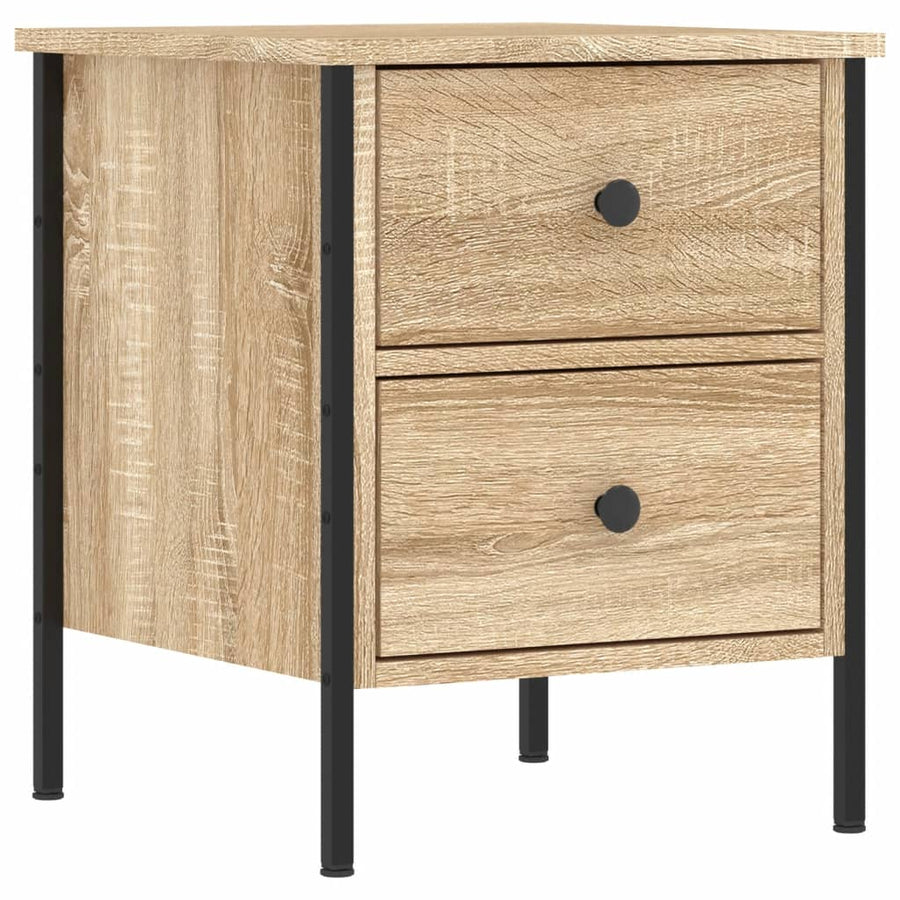 Nachtkastje 40X42X50 Cm Bewerkt Hout Sonoma Eikenkleurig