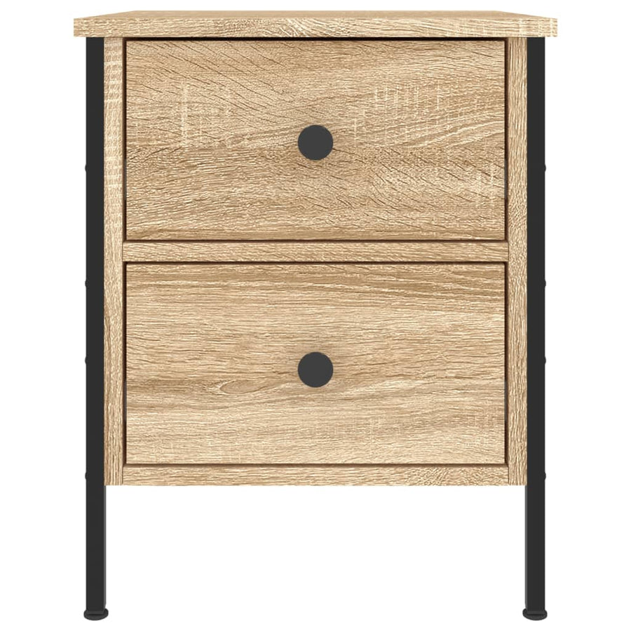 Nachtkastje 40X42X50 Cm Bewerkt Hout Sonoma Eikenkleurig