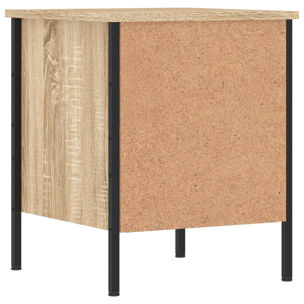 Nachtkastje 40X42X50 Cm Bewerkt Hout Sonoma Eikenkleurig