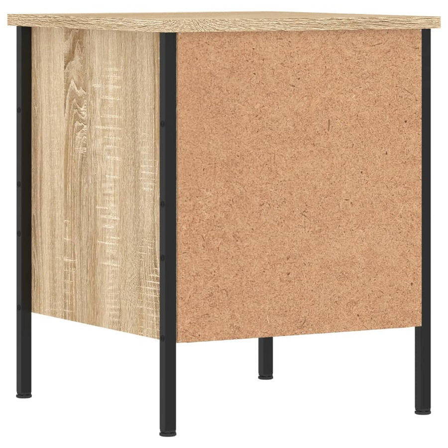 Nachtkastje 40X42X50 Cm Bewerkt Hout Sonoma Eikenkleurig