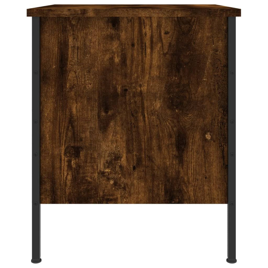 Nachtkastjes 2 St 40X42X50 Cm Bewerkt Hout Gerookt Eikenkleurig