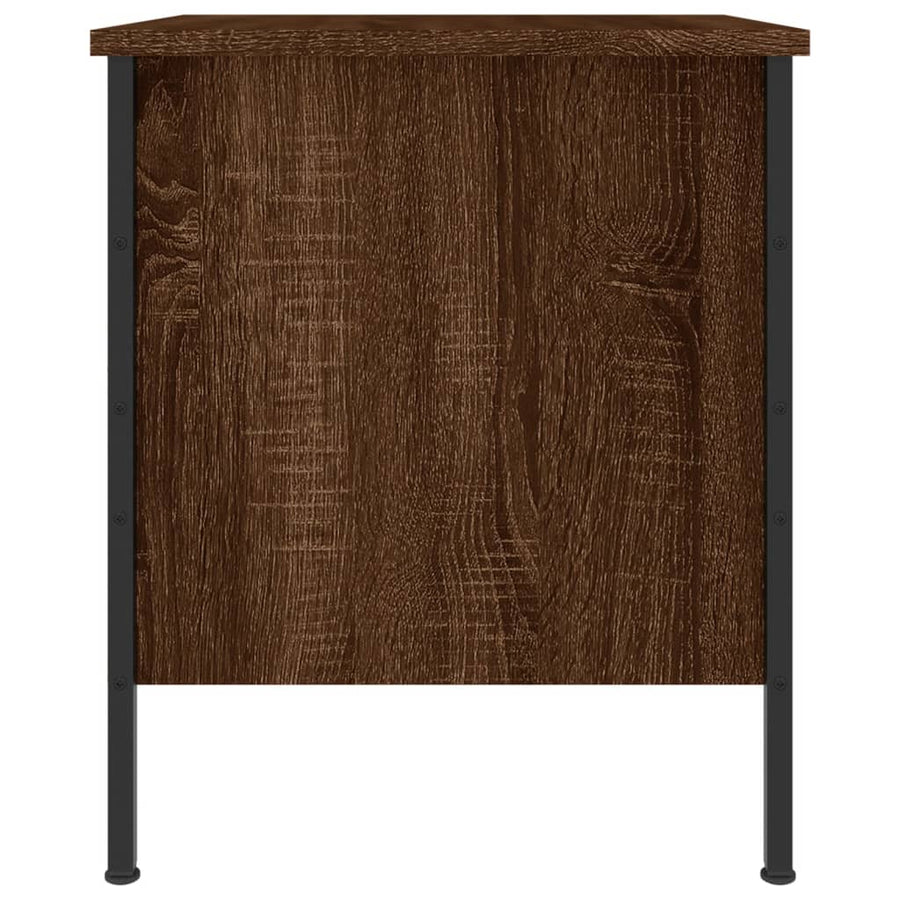 Nachtkastjes 2 St 40X42X50 Cm Bewerkt Hout Bruin Eikenkleur