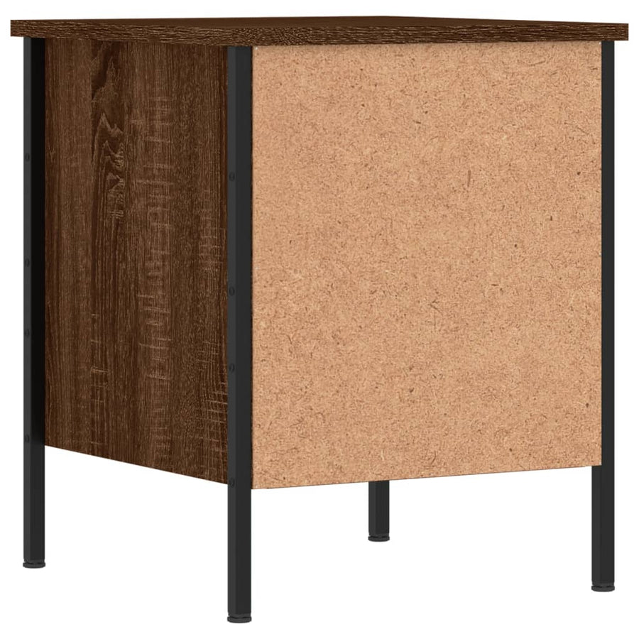 Nachtkastjes 2 St 40X42X50 Cm Bewerkt Hout Bruin Eikenkleur