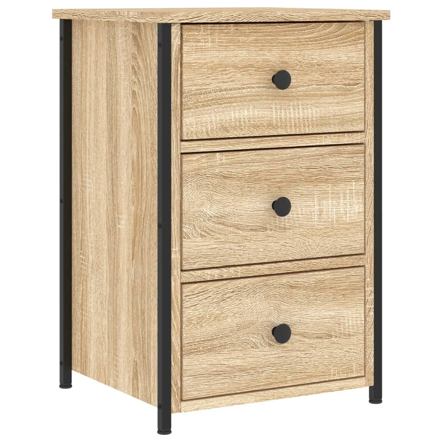 Nachtkastje 40X36X60 Cm Bewerkt Hout Sonoma Eikenkleurig