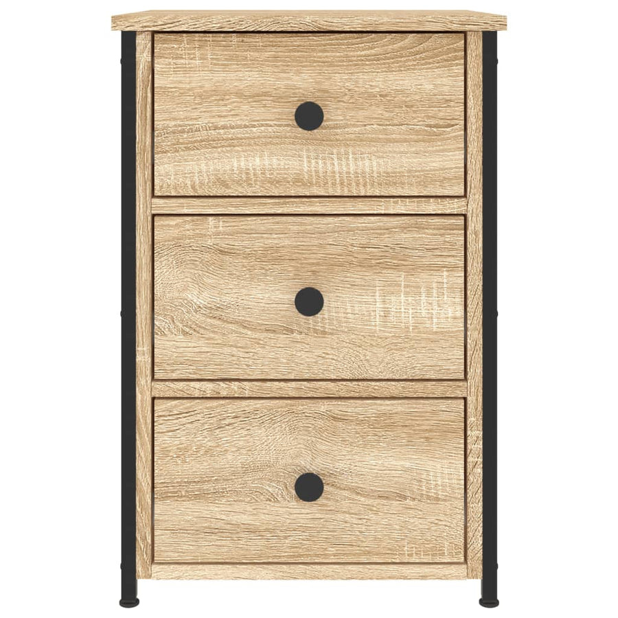 Nachtkastje 40X36X60 Cm Bewerkt Hout Sonoma Eikenkleurig