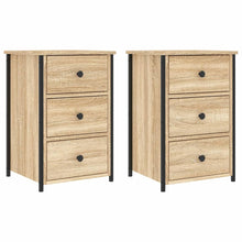 Nachtkastjes 40X36X60 Cm Bewerkt Hout Kleurig 2 Sonoma eiken