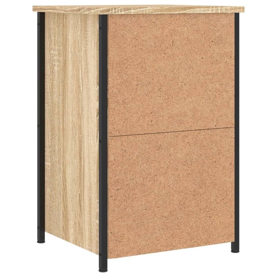 Nachtkastjes 40X36X60 Cm Bewerkt Hout Kleurig 2 Sonoma eiken