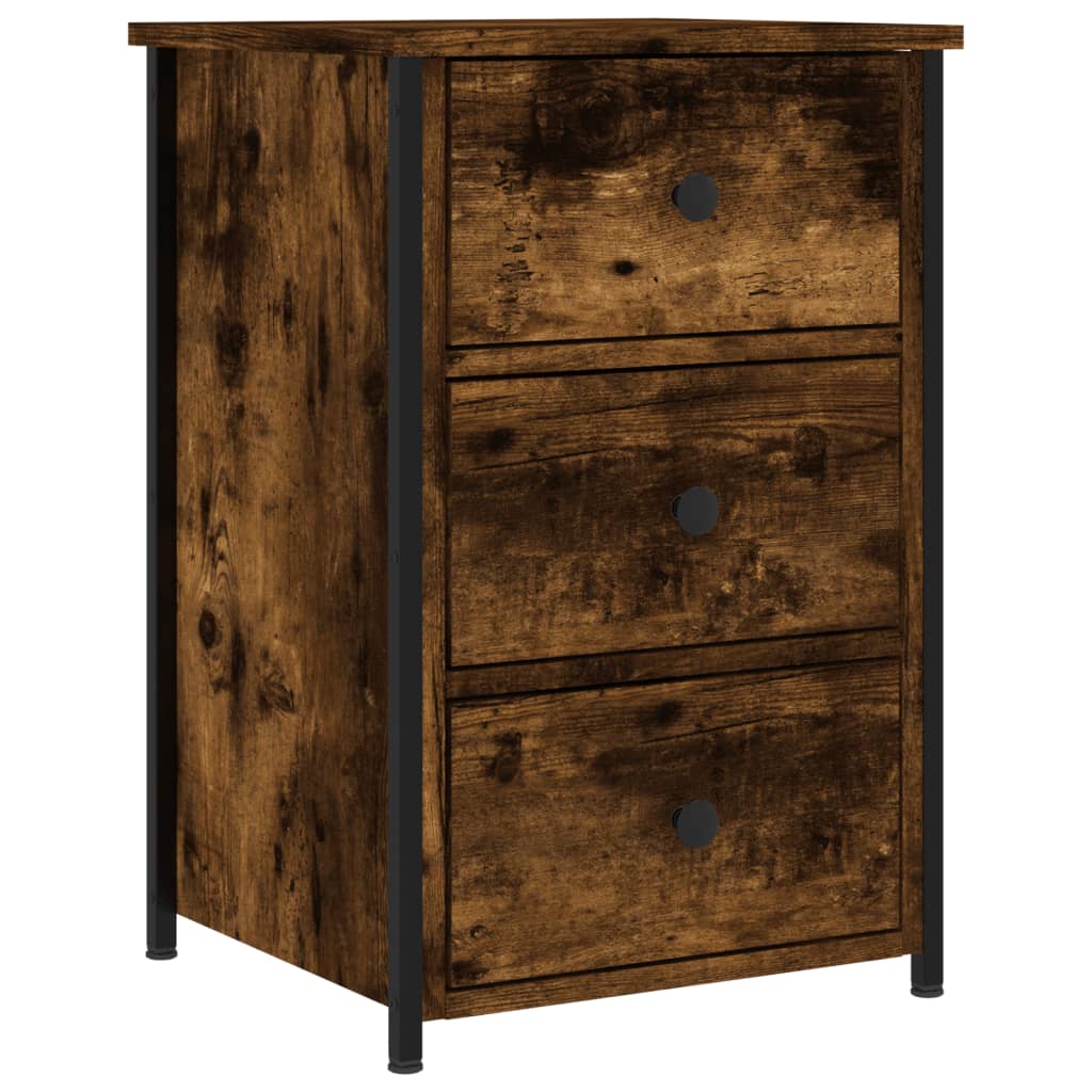 Nachtkastje 40X36X60 Cm Bewerkt Hout Kleurig 1