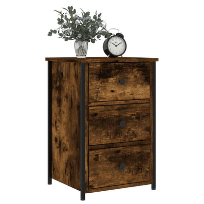 Nachtkastje 40X36X60 Cm Bewerkt Hout Kleurig 1
