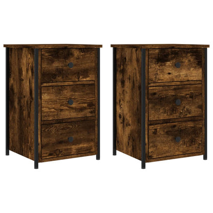 Nachtkastjes 40X36X60 Cm Bewerkt Hout Kleurig 2