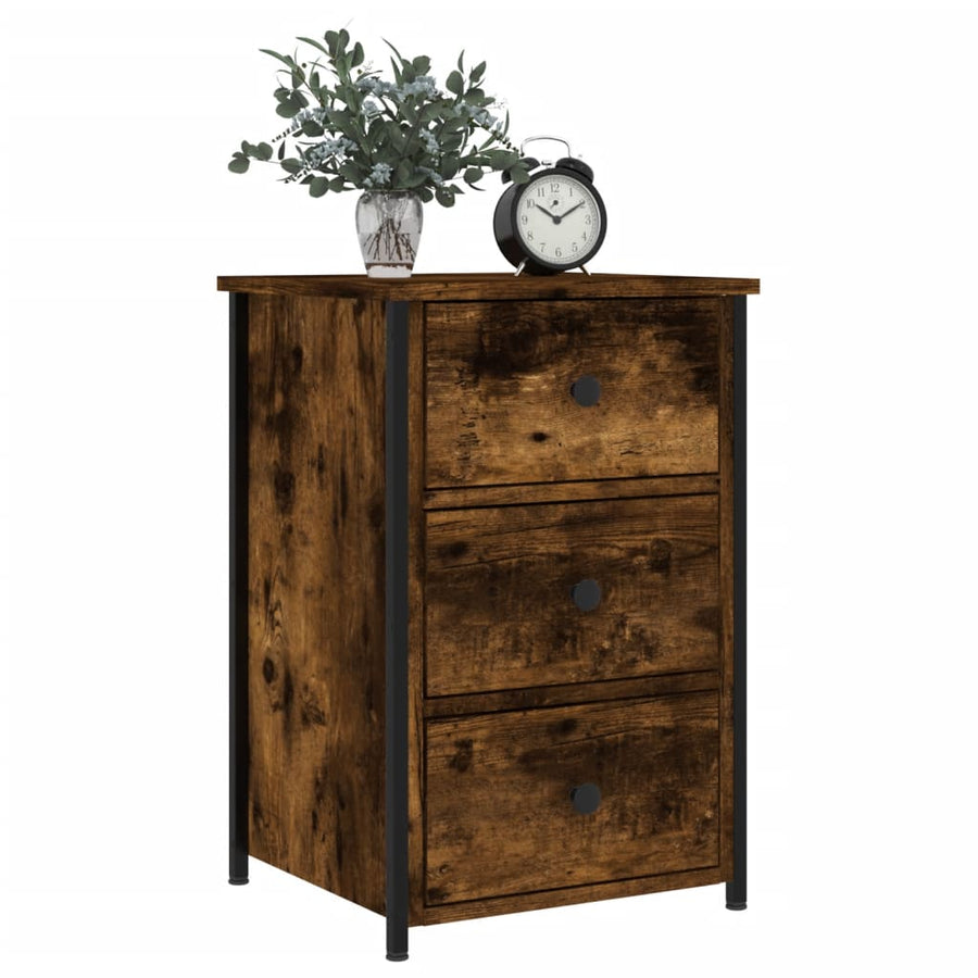 Nachtkastjes 40X36X60 Cm Bewerkt Hout Kleurig 2