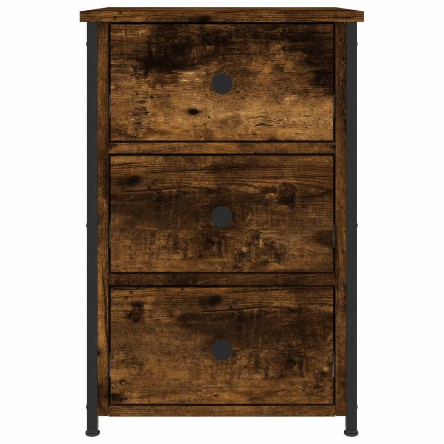 Nachtkastjes 40X36X60 Cm Bewerkt Hout Kleurig 2