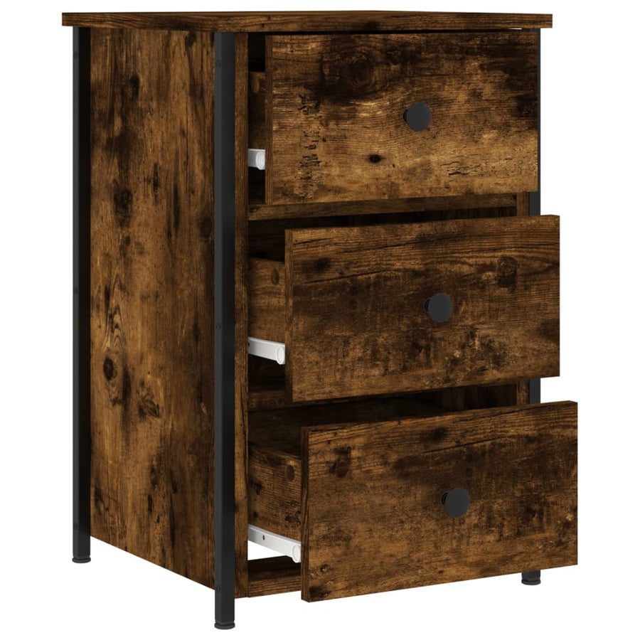 Nachtkastjes 40X36X60 Cm Bewerkt Hout Kleurig 2