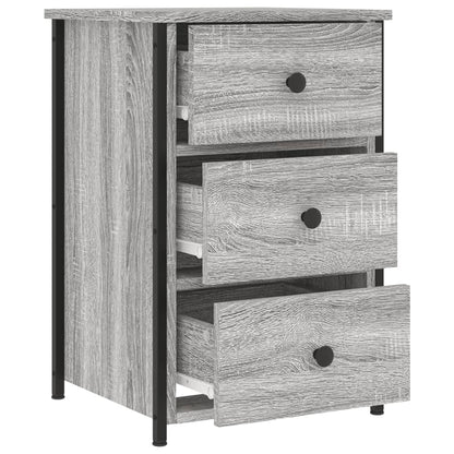Nachtkastje 40X36X60 Cm Bewerkt Hout Eikenkleurig 1