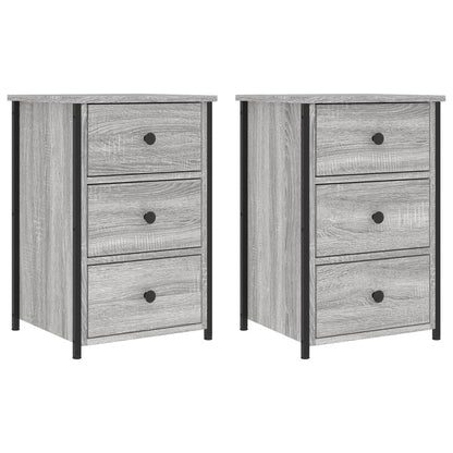 Nachtkastjes 40X36X60 Cm Bewerkt Hout Eiken 2