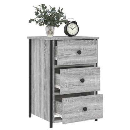Nachtkastjes 40X36X60 Cm Bewerkt Hout Eiken 2