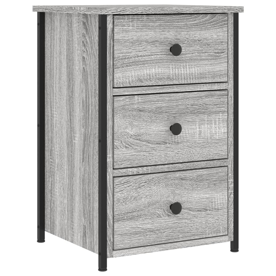 Nachtkastjes 40X36X60 Cm Bewerkt Hout Eiken 2