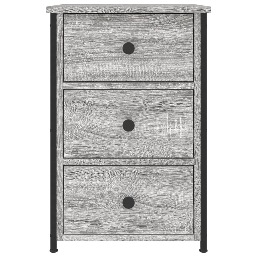 Nachtkastjes 40X36X60 Cm Bewerkt Hout Eiken 2