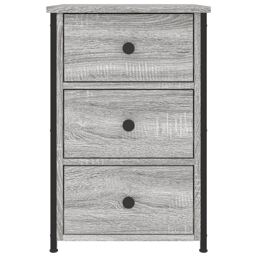Nachtkastjes 40X36X60 Cm Bewerkt Hout Eiken 2