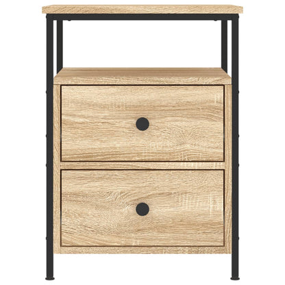 Nachtkastje 44x45x60 cm bewerkt hout sonoma eikenkleurig