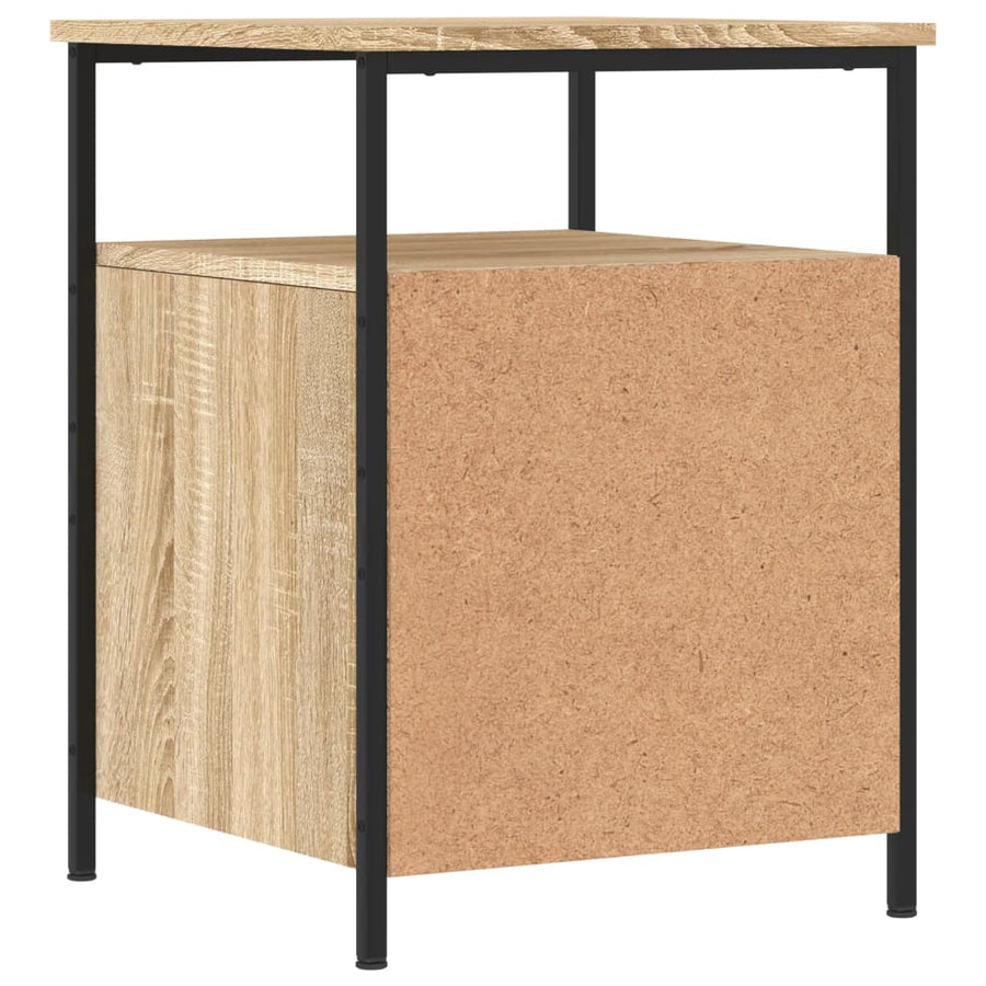Nachtkastje 44x45x60 cm bewerkt hout sonoma eikenkleurig