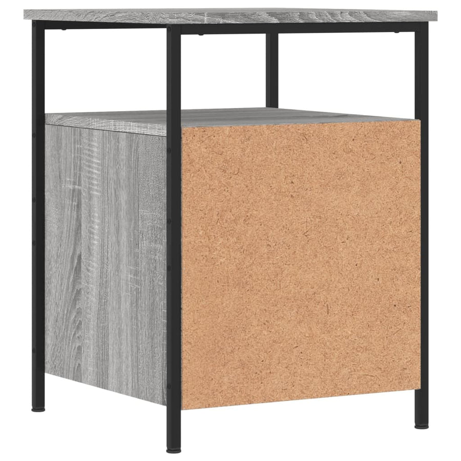 Nachtkastjes 2 st 44x45x60 cm bewerkt hout grijs sonoma eiken 2 Grijs sonoma