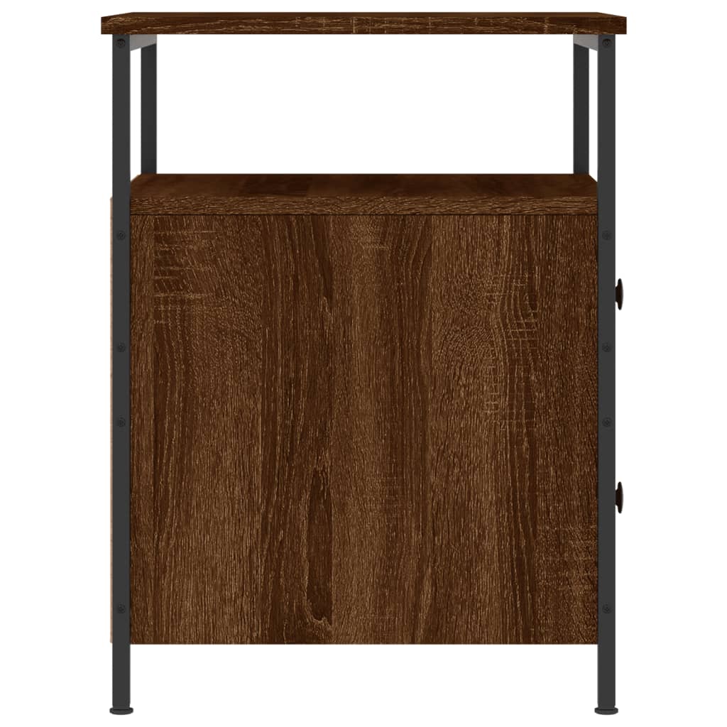 Nachtkastje 44X45X60 Cm Bewerkt Hout Bruin Eikenkleur