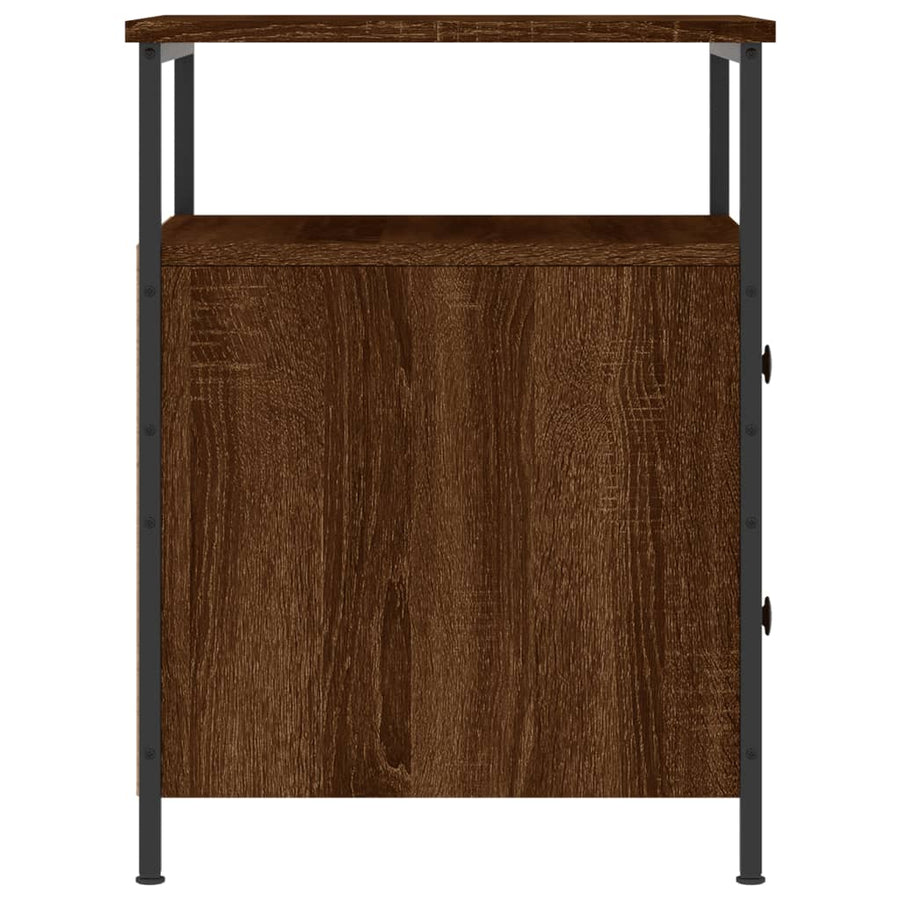 Nachtkastje 44X45X60 Cm Bewerkt Hout Bruin Eikenkleur