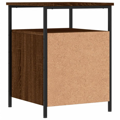 Nachtkastje 44X45X60 Cm Bewerkt Hout Bruin Eikenkleur