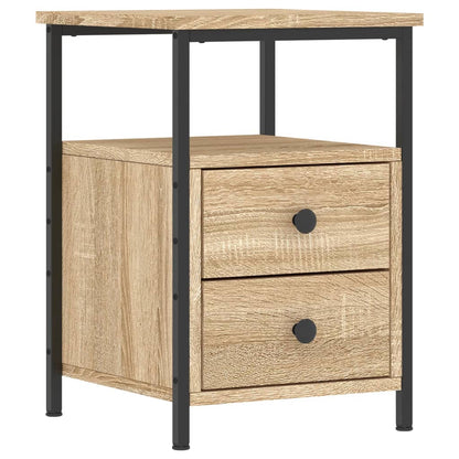 Nachtkastjes 34X35,5X50 Cm Kleurig 2 Sonoma eiken