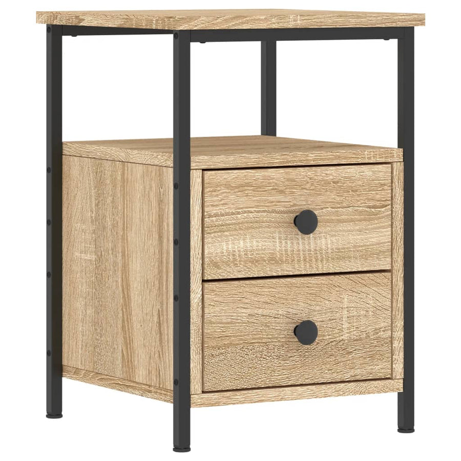 Nachtkastjes 34X35,5X50 Cm Kleurig 2 Sonoma eiken