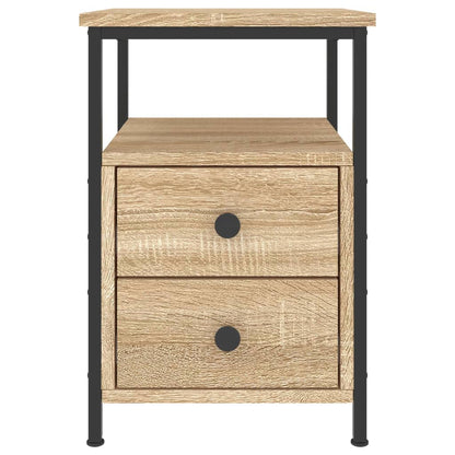 Nachtkastjes 34X35,5X50 Cm Kleurig 2 Sonoma eiken