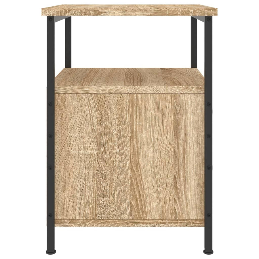 Nachtkastjes 34X35,5X50 Cm Kleurig 2 Sonoma eiken