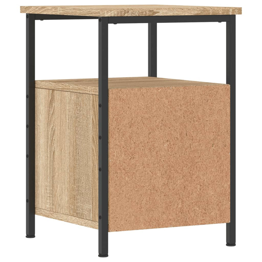 Nachtkastjes 34X35,5X50 Cm Kleurig 2 Sonoma eiken