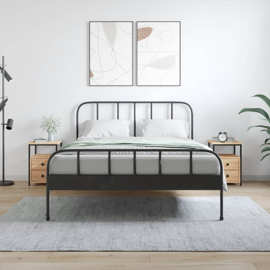 Nachtkastjes 34X35,5X50 Cm Kleurig 2 Sonoma eiken