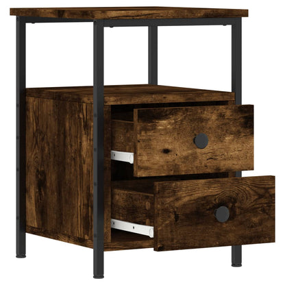 Nachtkastjes 34X35,5X50 Cm Bewerkt Hout Kleur 2 Gerookt eiken
