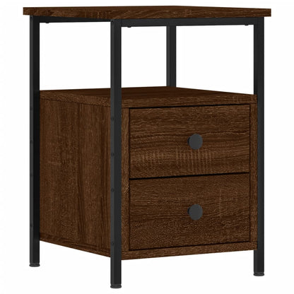 Nachtkastjes 34X35,5X50 Cm Bewerkt Hout Bruin Eikenkleur 2 Bruineiken