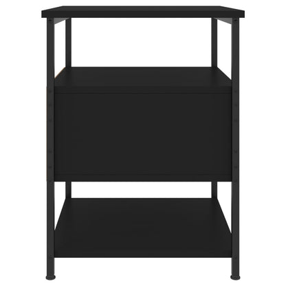 Nachtkastjes 2 St 40X42X56 Cm Bewerkt Hout Zwart