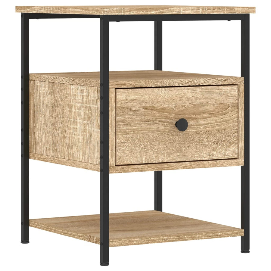Nachtkastjes 2 St 40X42X56 Cm Bewerkt Hout Sonoma Eikenkleurig