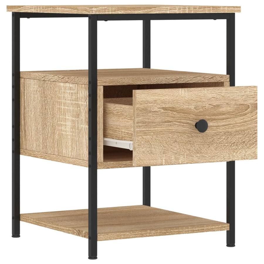 Nachtkastjes 2 St 40X42X56 Cm Bewerkt Hout Sonoma Eikenkleurig