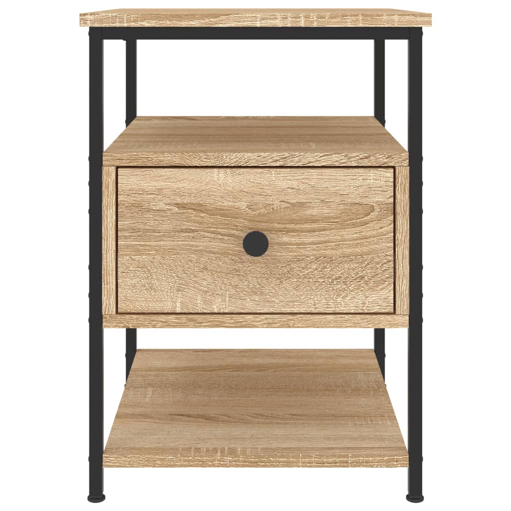 Nachtkastjes 2 St 40X42X56 Cm Bewerkt Hout Sonoma Eikenkleurig