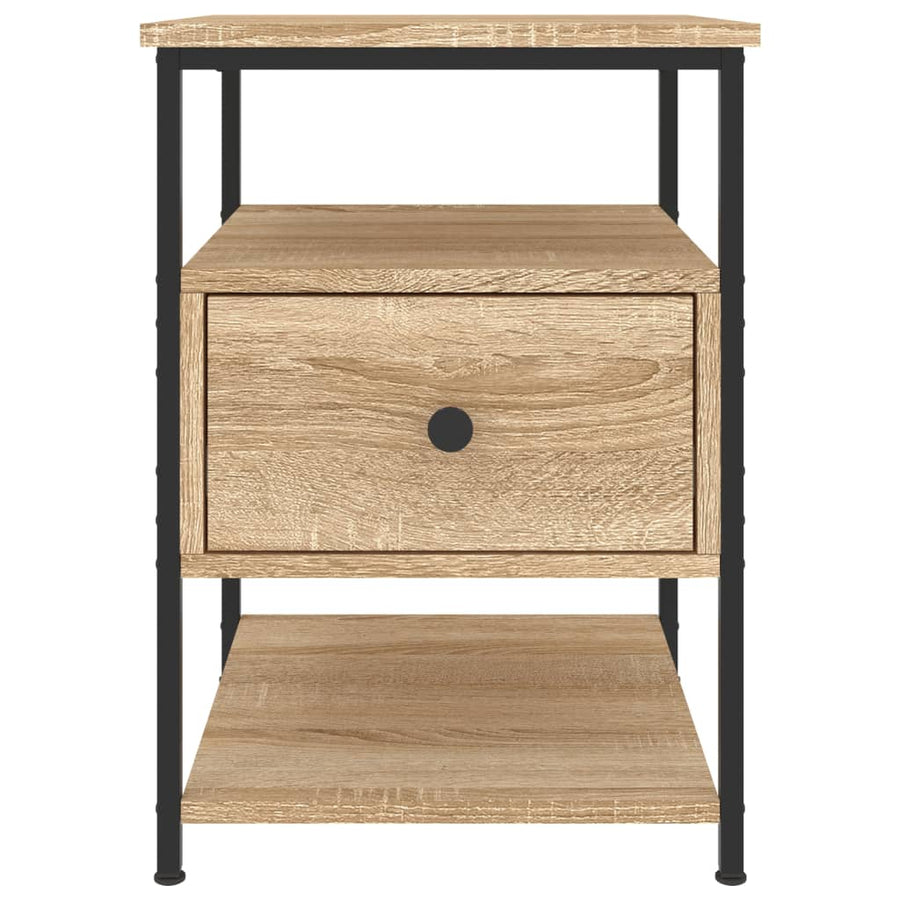 Nachtkastjes 2 St 40X42X56 Cm Bewerkt Hout Sonoma Eikenkleurig