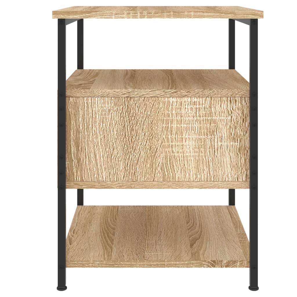 Nachtkastjes 2 St 40X42X56 Cm Bewerkt Hout Sonoma Eikenkleurig