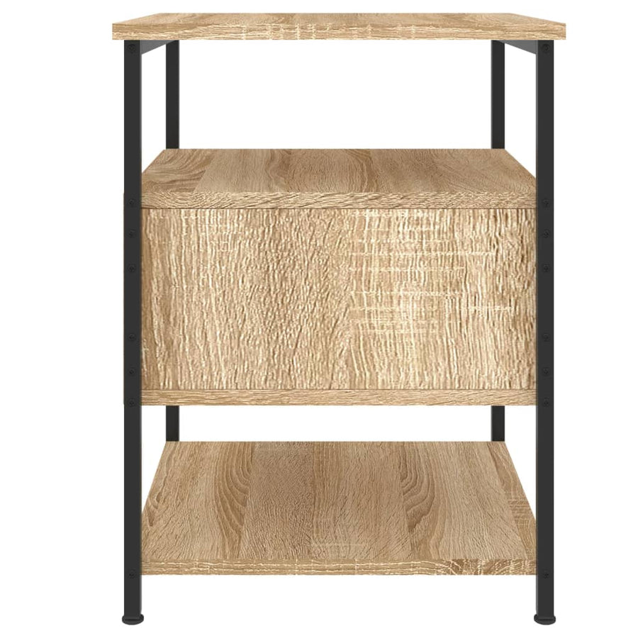 Nachtkastjes 2 St 40X42X56 Cm Bewerkt Hout Sonoma Eikenkleurig