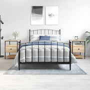 Nachtkastjes 2 st 40x42x56 cm bewerkt hout sonoma eiken