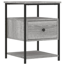 Nachtkastje 40X42X56 Cm Bewerkt Hout 1 Grijs sonoma