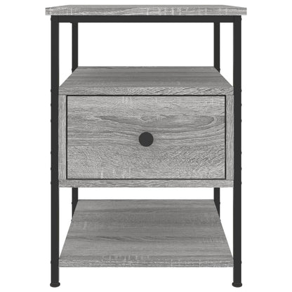 Nachtkastje 40X42X56 Cm Bewerkt Hout 1 Grijs sonoma