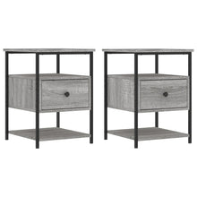 Nachtkastjes 2 St 40X42X56 Cm Bewerkt Hout Grijs Sonoma Eiken