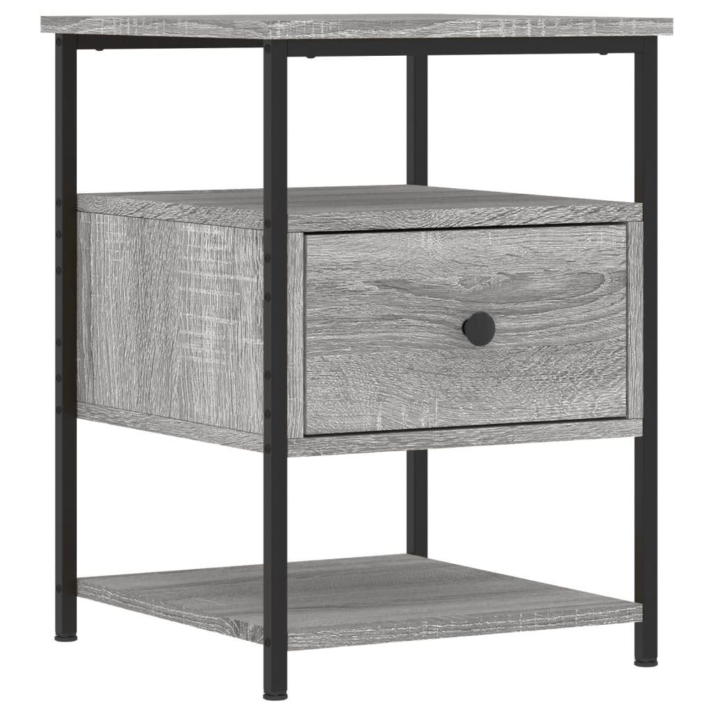 Nachtkastjes 2 St 40X42X56 Cm Bewerkt Hout Grijs Sonoma Eiken