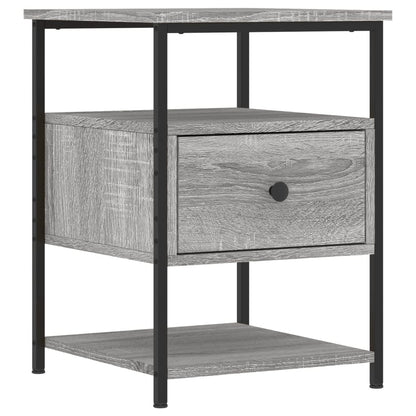 Nachtkastjes 2 St 40X42X56 Cm Bewerkt Hout Grijs Sonoma Eiken